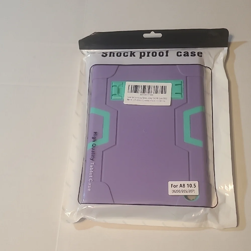 Purple and Teal For Samsung A8 10.5 Tablet Case With Kickstand NWOT
